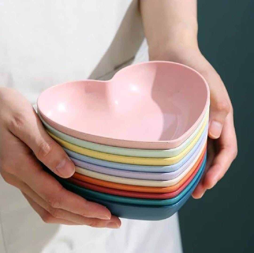 Heart Shaped Plate Set