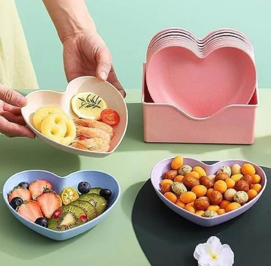 Heart Shaped Plate Set