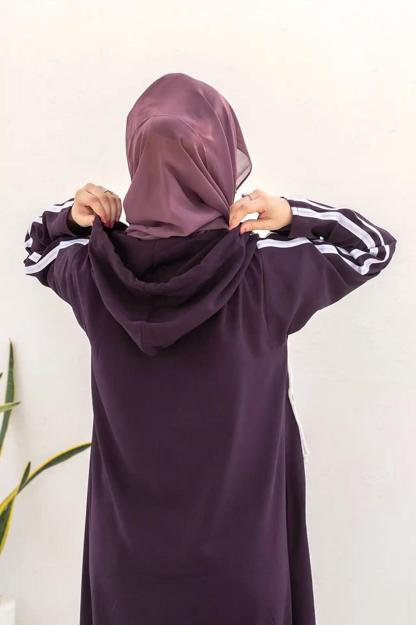 Hoodie Zipper Abaya