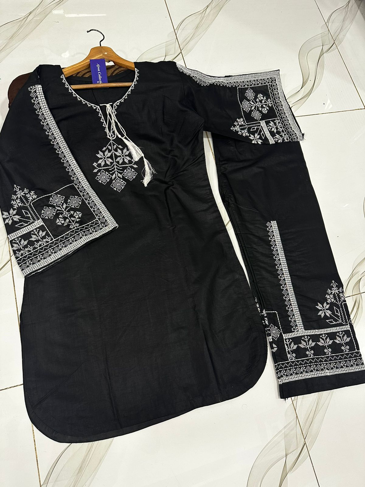 2Pcs Soft Cotton Suit