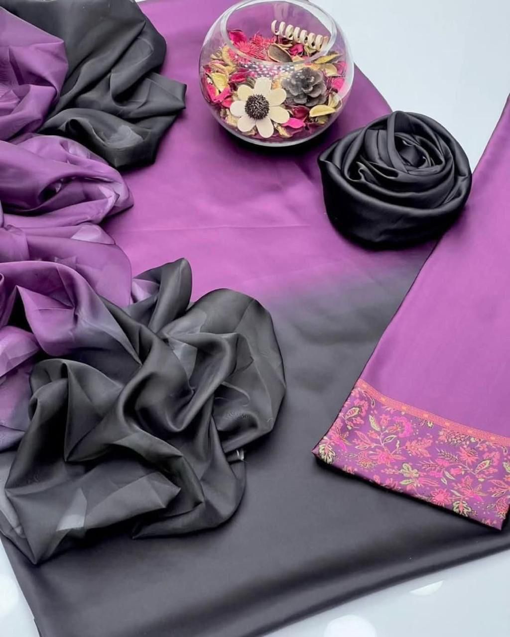 Un-stitched Floral Print