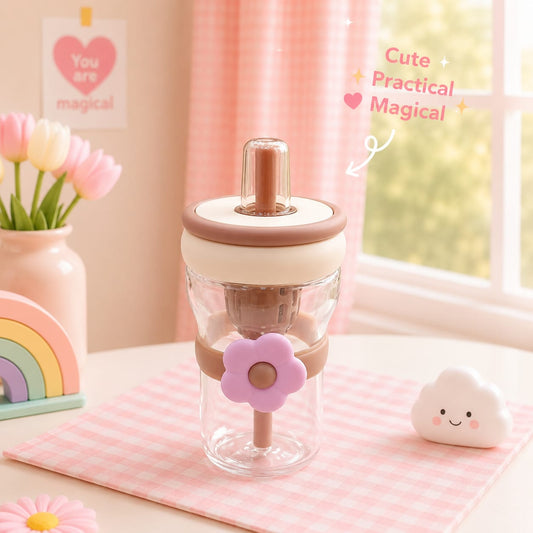 Kids Flower Sipper Bottle – 400ml