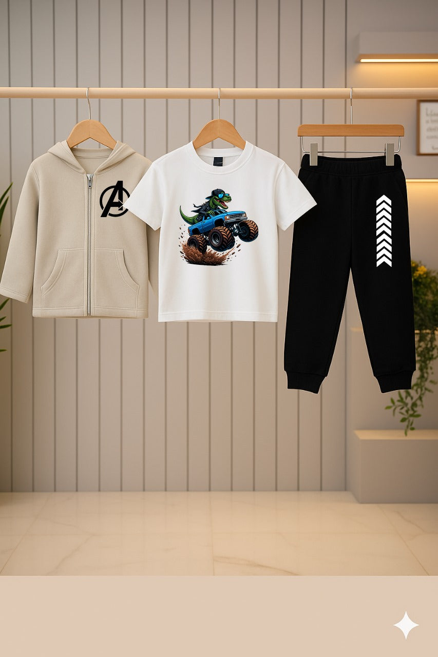 Kids Hoodie Zipper Set