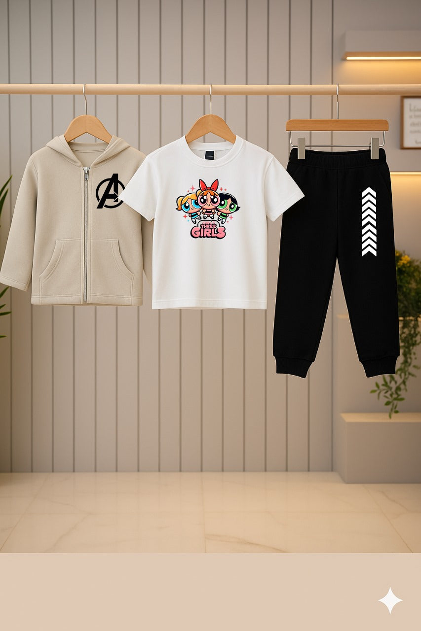 Kids Hoodie Zipper Set