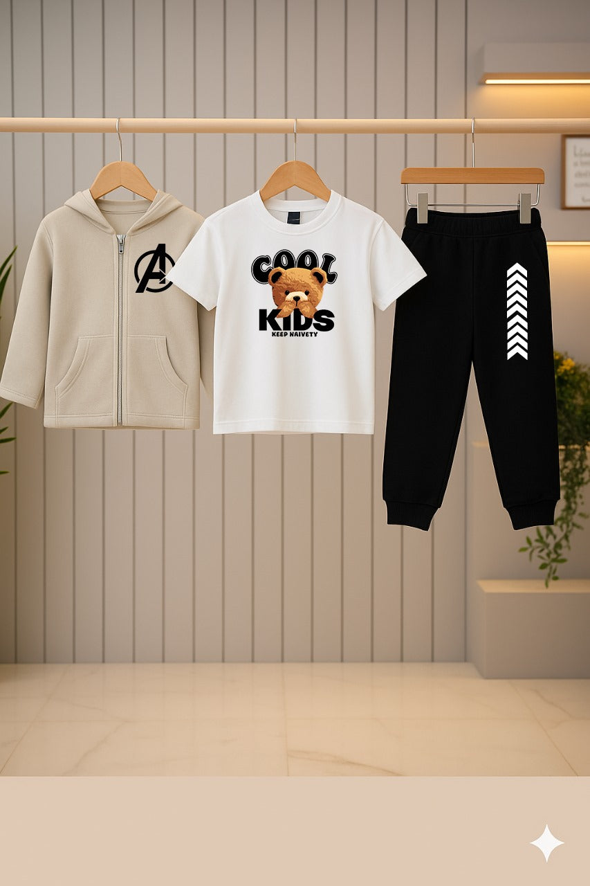 Kids Hoodie Zipper Set