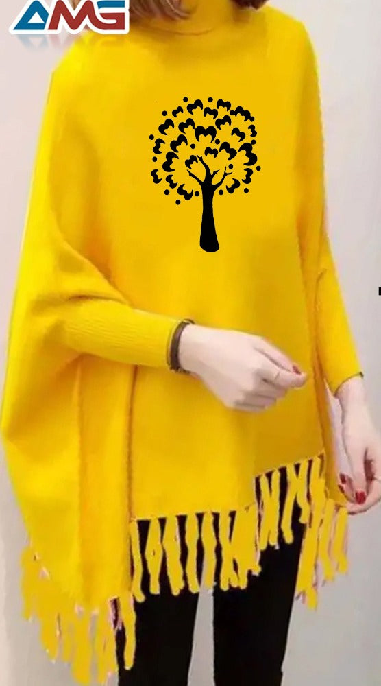 Printed Poncho