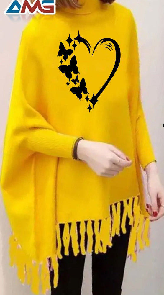 Printed Poncho