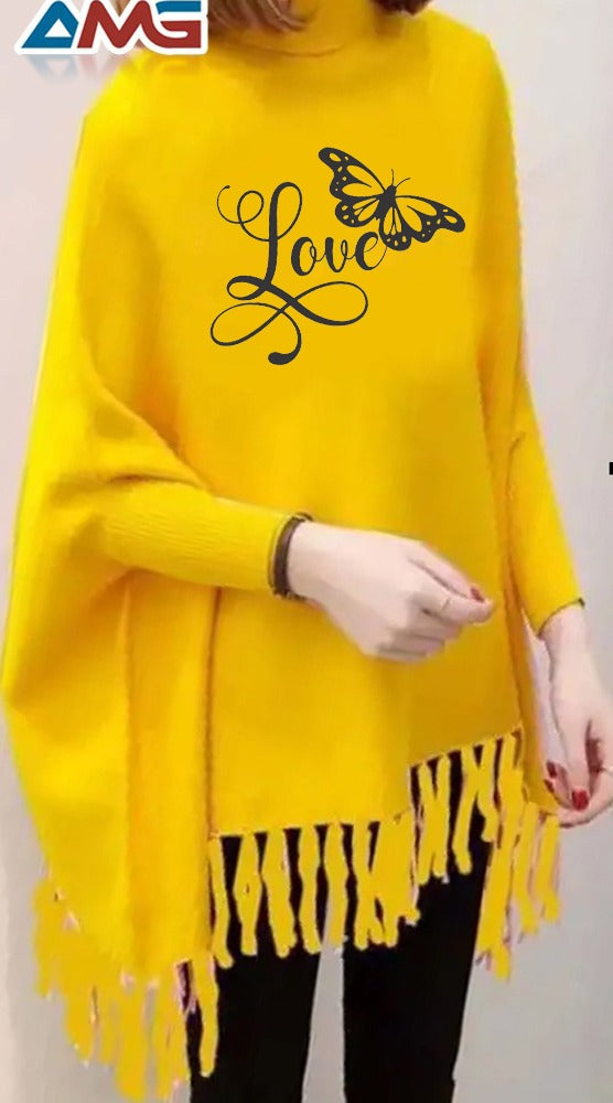 Printed Poncho