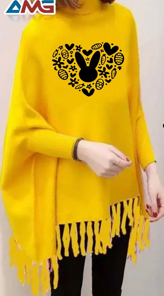 Printed Poncho