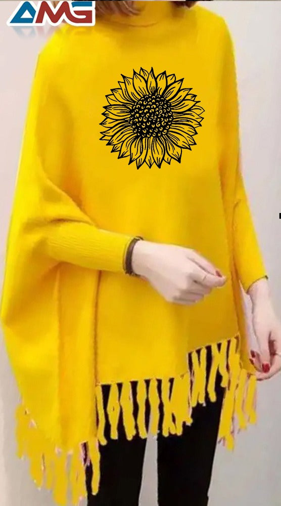 Printed Poncho