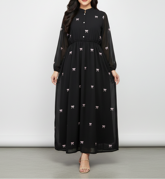 Long Embriodered maxi