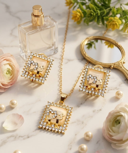 Marble Locket Set