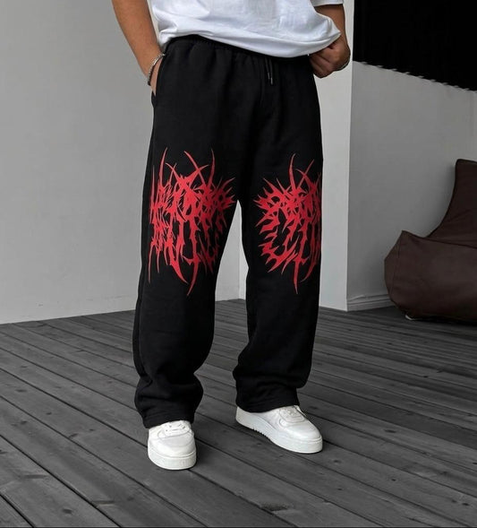 Multi Print Baggy Trouser