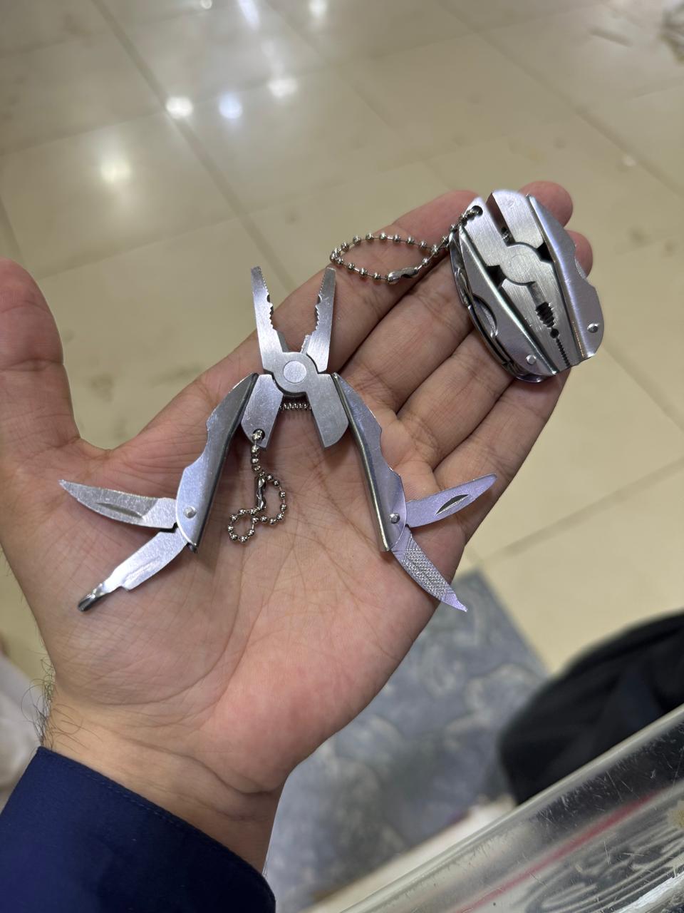 Pliers Knife Keychain