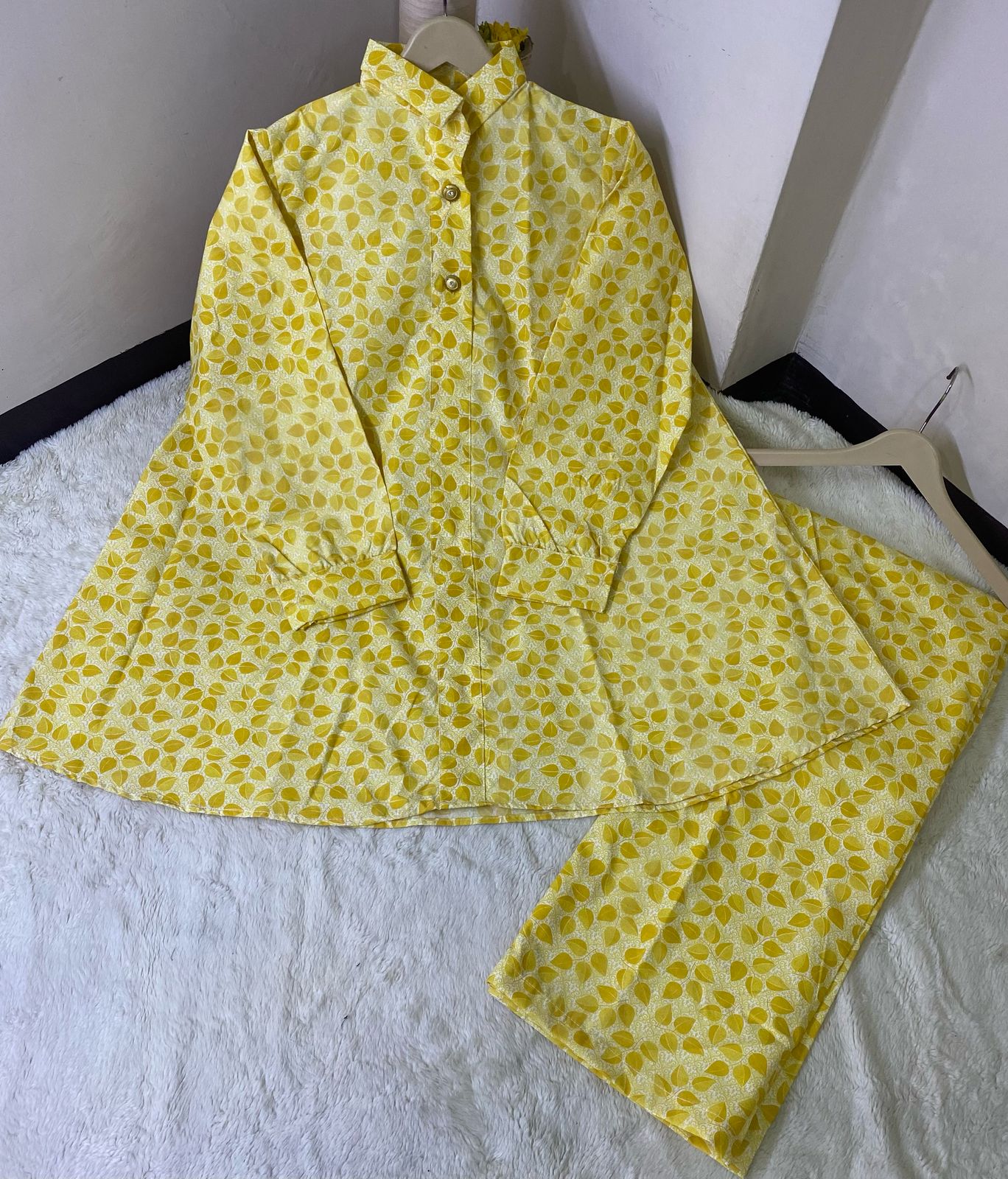 Printed Baggy Cord Set