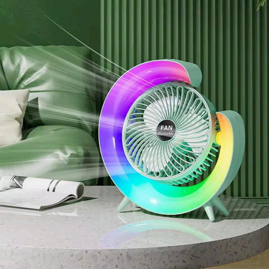 G Shape RGB Lightening Fan With 3 Speed Gear