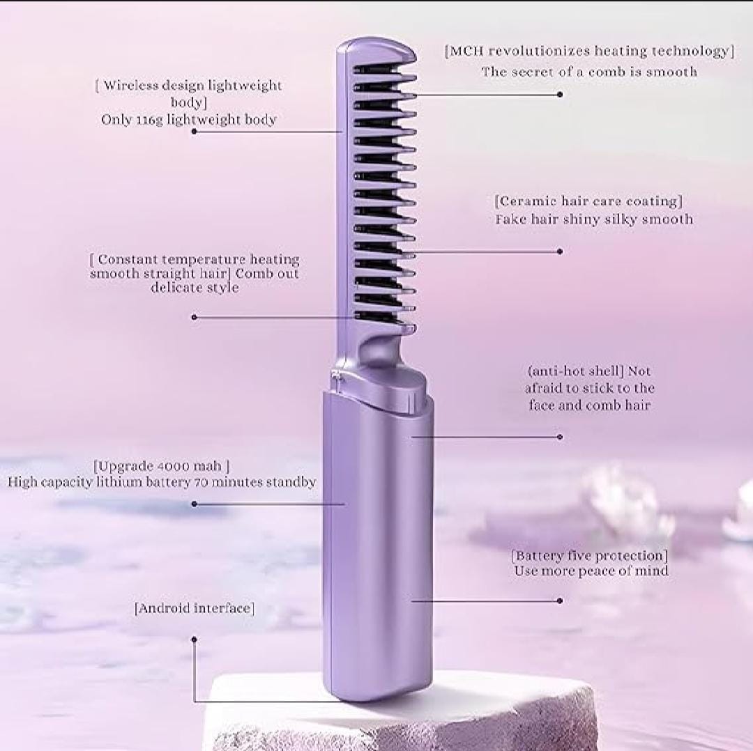 Rechargeable hair Comb