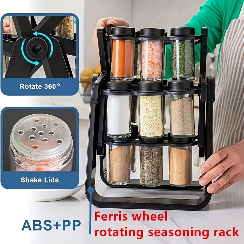 Rotating Ferris Wheel Spice Rack Set