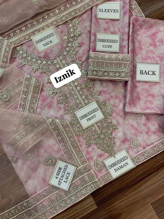 Silk Embroidered Suit