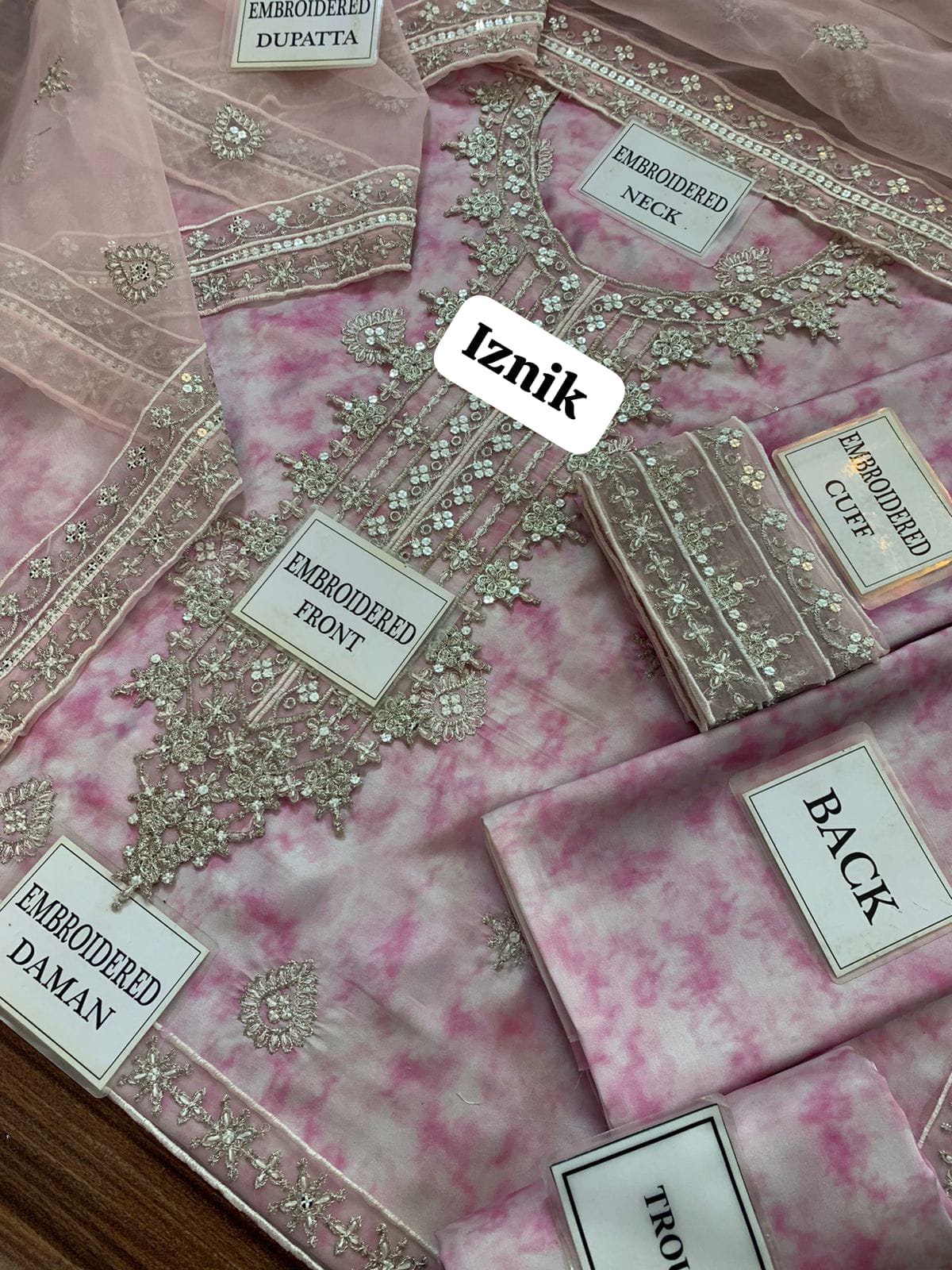 Silk Embroidered Suit