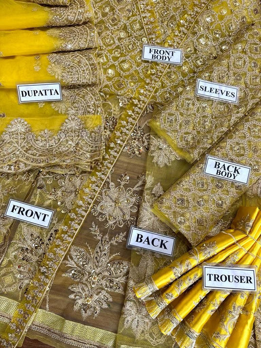 Silky Embroidered Suit