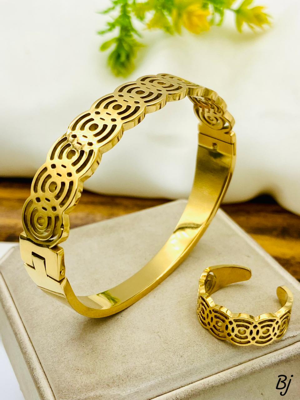 Stainless Steel Handcuffs+Ring