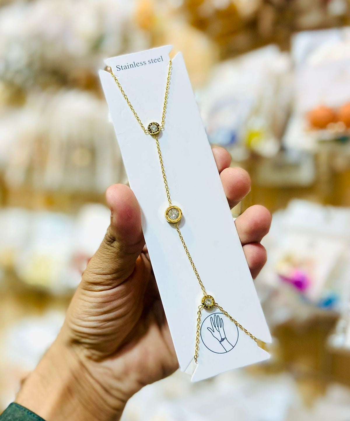 Stainless Steel Ring with Bracelet Set