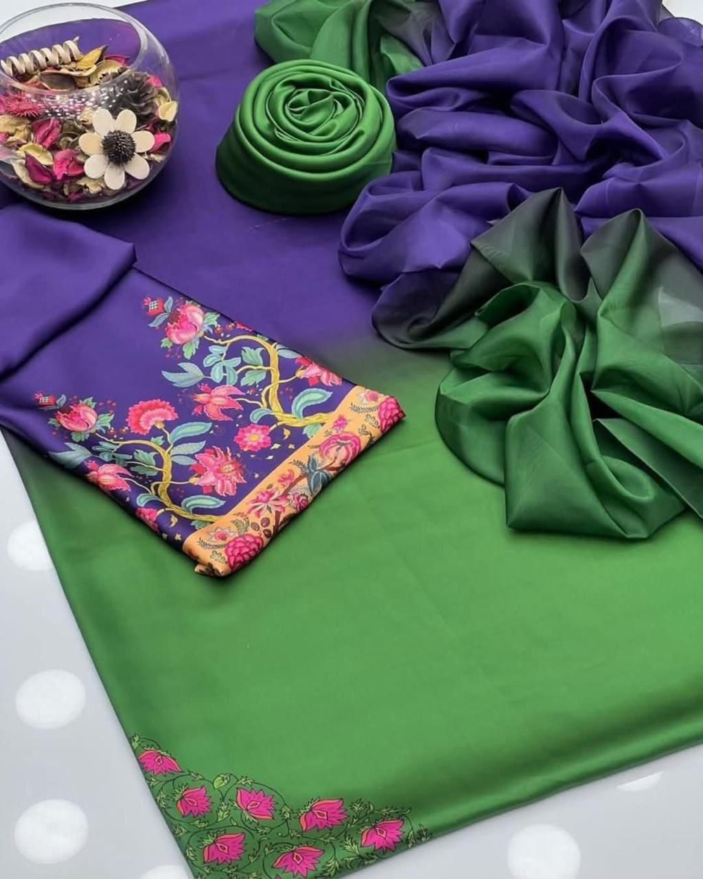 Un-stitched Floral Print