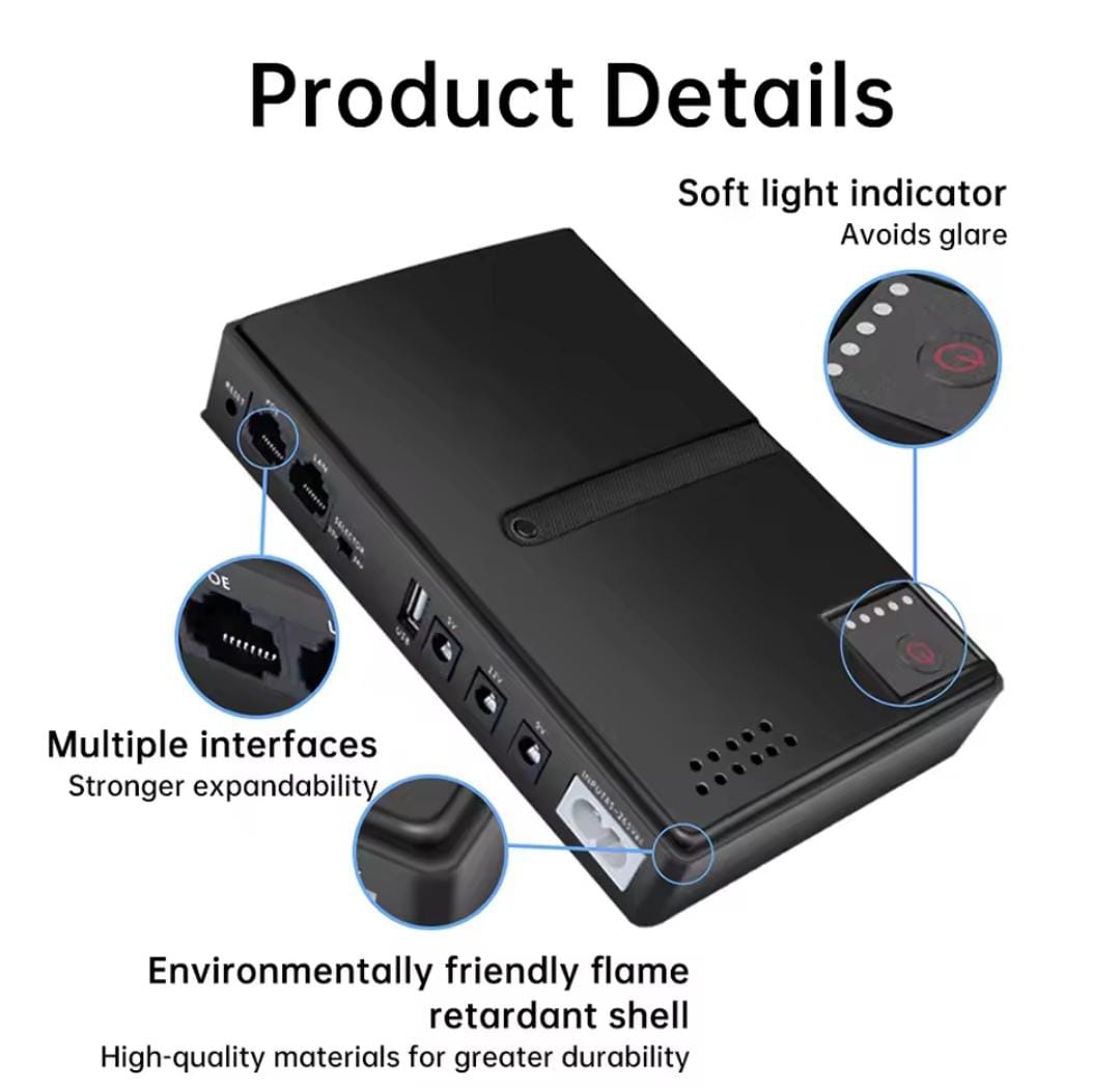 Uninterruptible Power Supply (Router WiFi Backup)