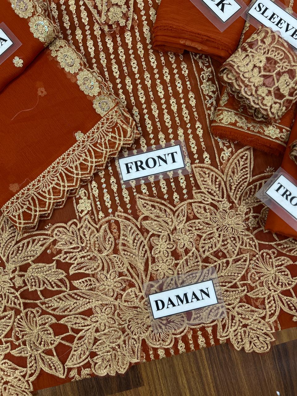 Unstitched Chiffon Suit