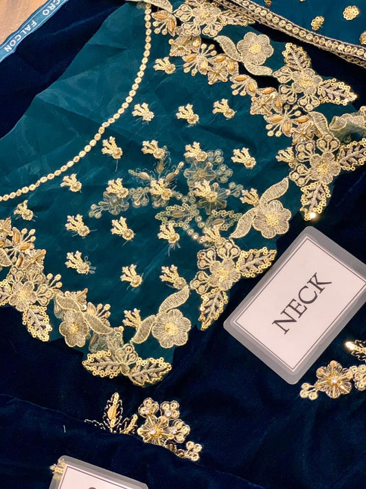 Velvet Embroidered Suit