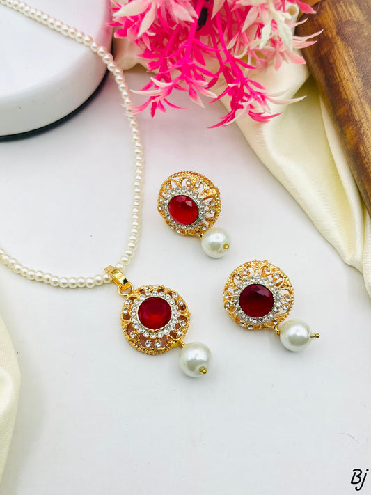 Zircon Locket Set