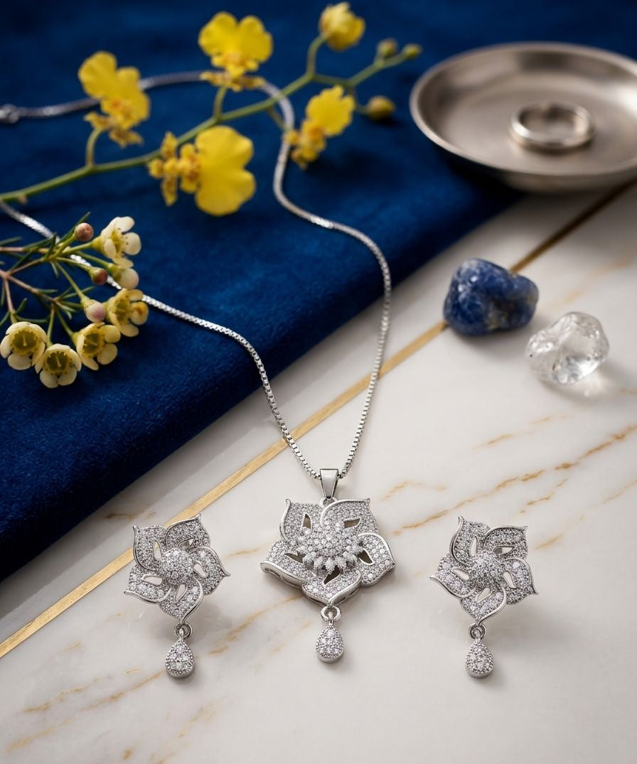 Zircon Locket Set