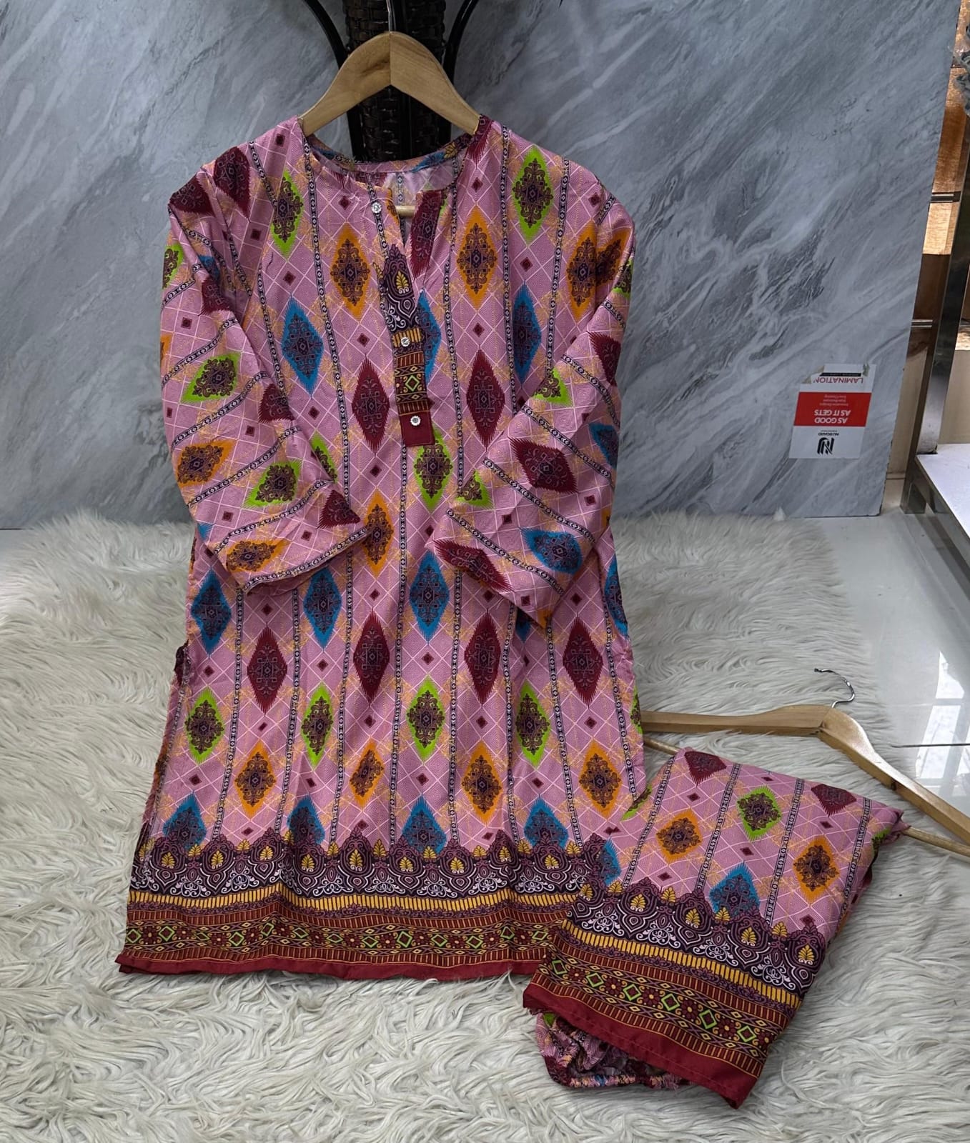 Printed 2 pcs suit