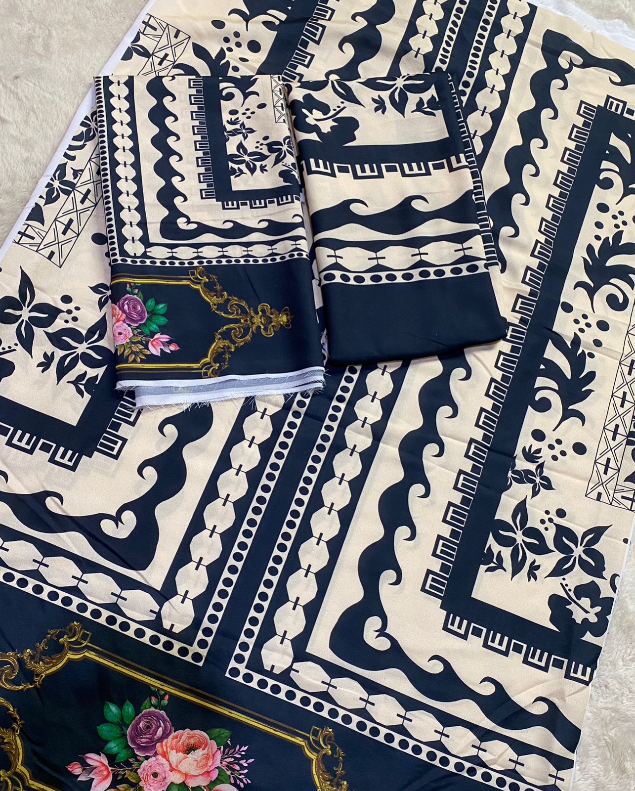 2Pcs Unstitched Cord Set