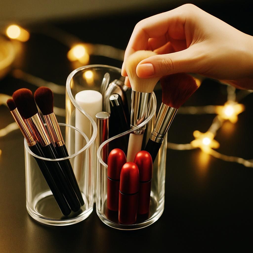 S Shape Acrylic Cosmetic Storage Stand