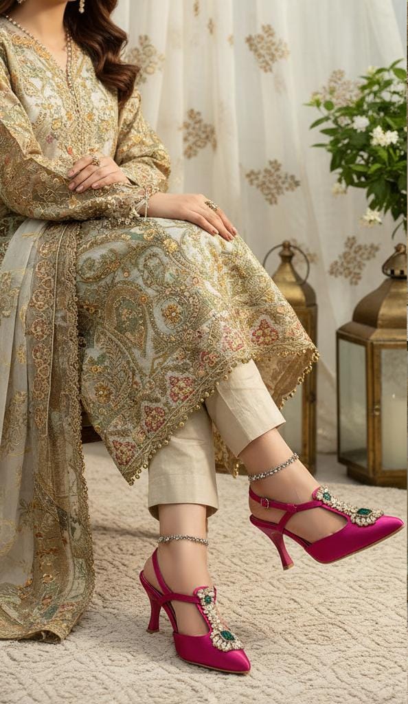 Fancy bridal Heel