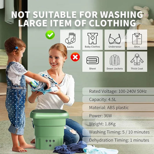 folding washing machine