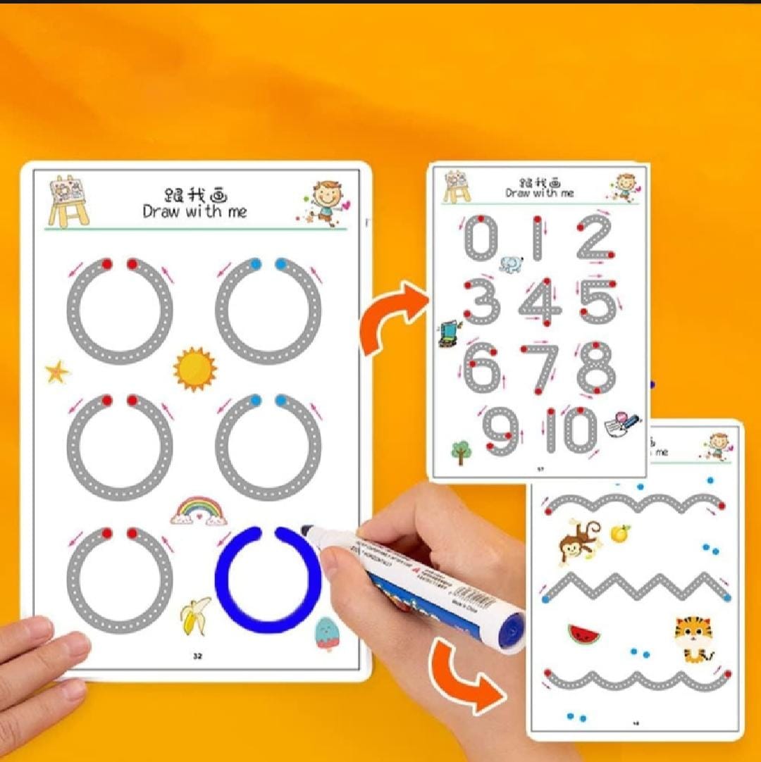 Kids Educational Learning Tracing Book