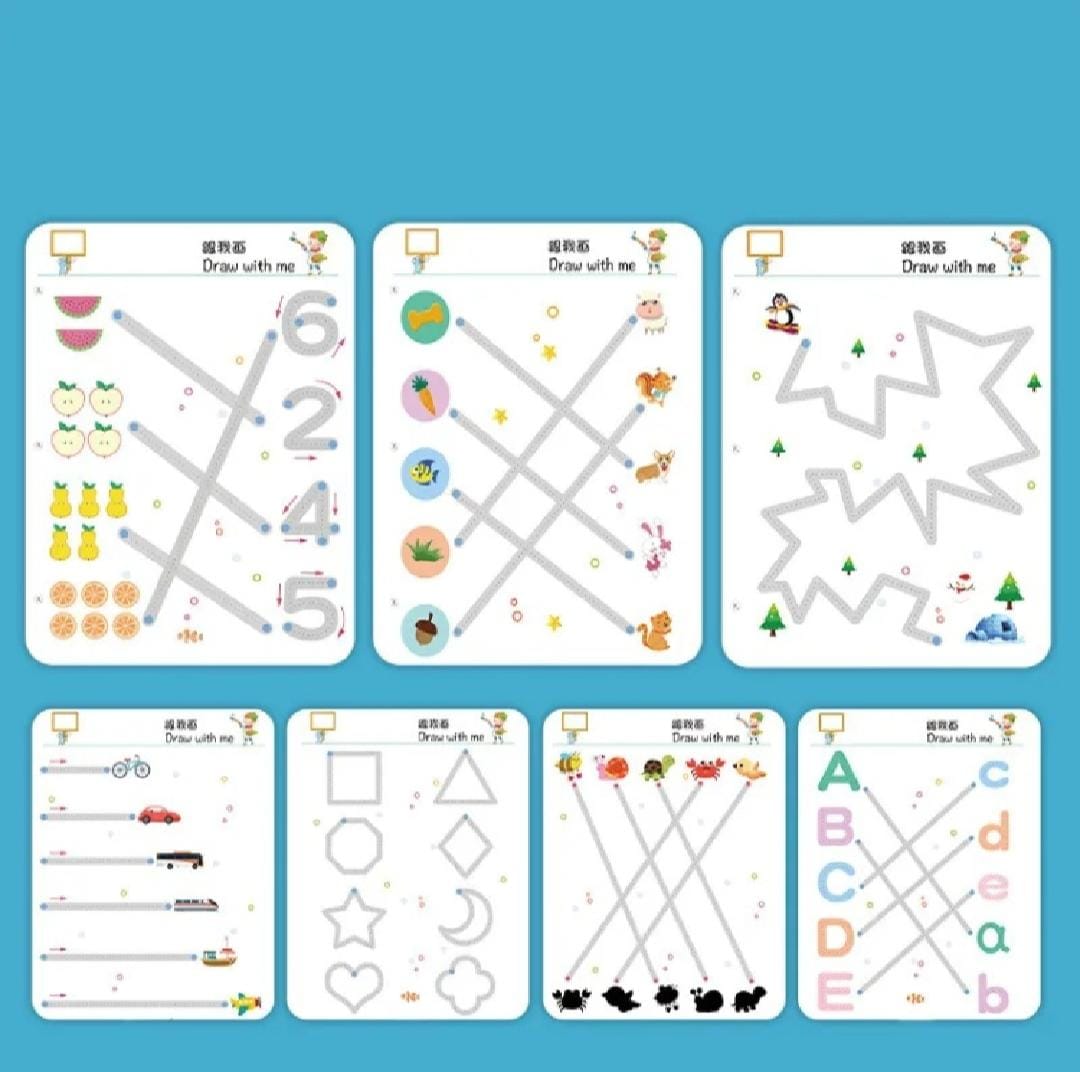 Kids Educational Learning Tracing Book