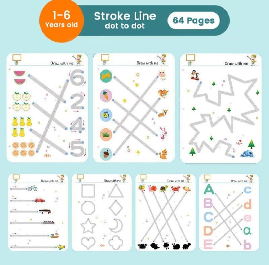 Kids Educational Learning Tracing Book
