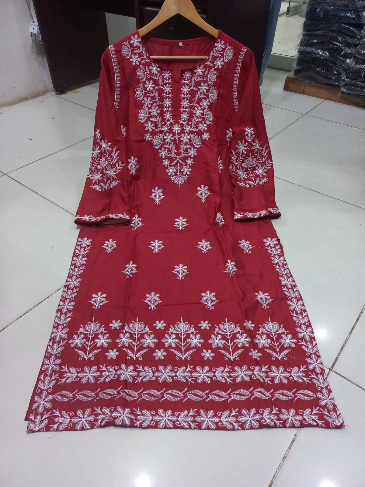 Chikankari Embroidered Kurti