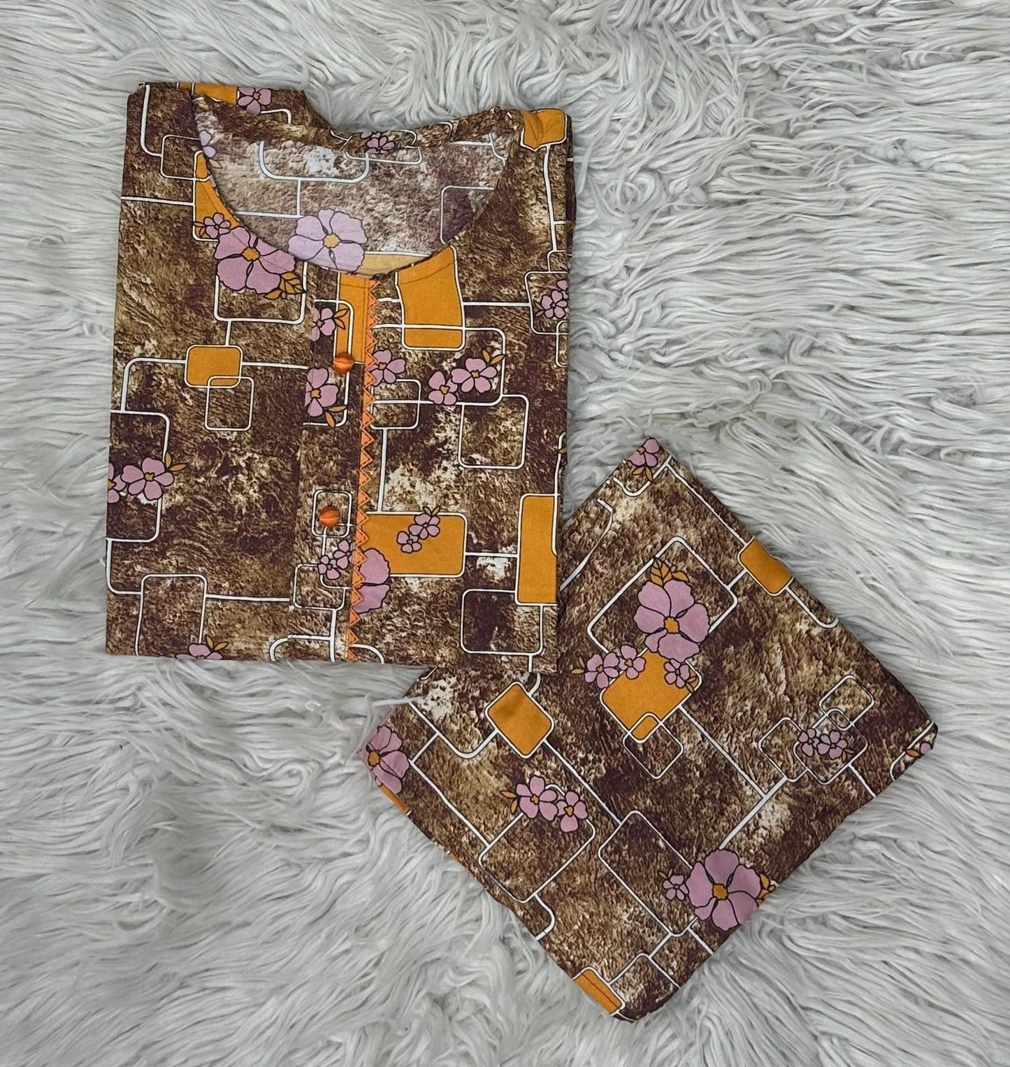 Printed 2 pcs suit