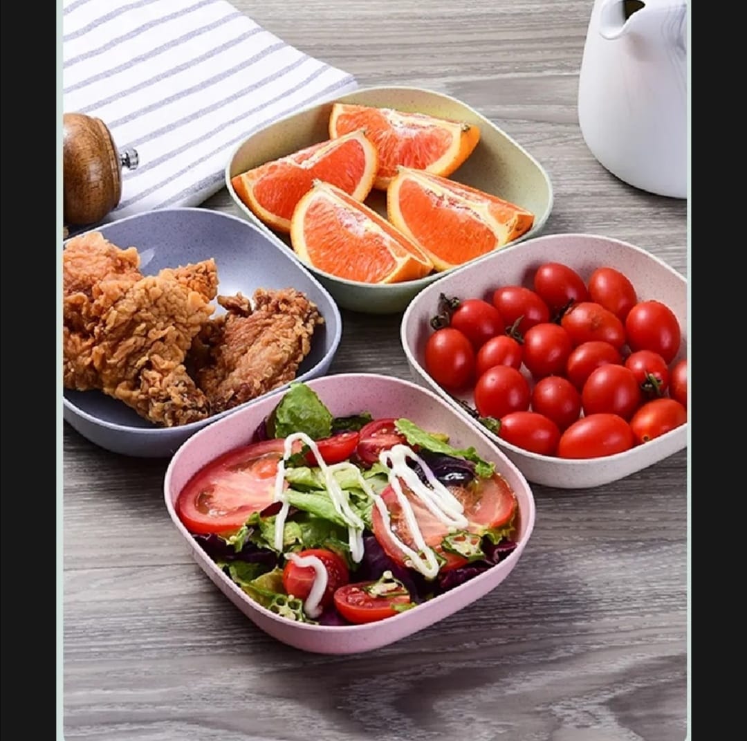 Pack Of 10 Square Plate Set