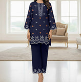 2-Piece Embroidered Suit