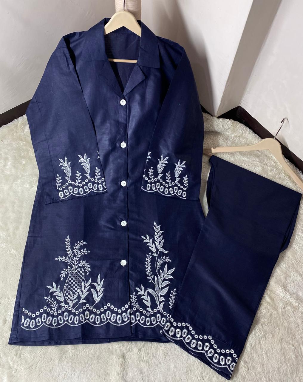 2-Piece Embroidered Suit