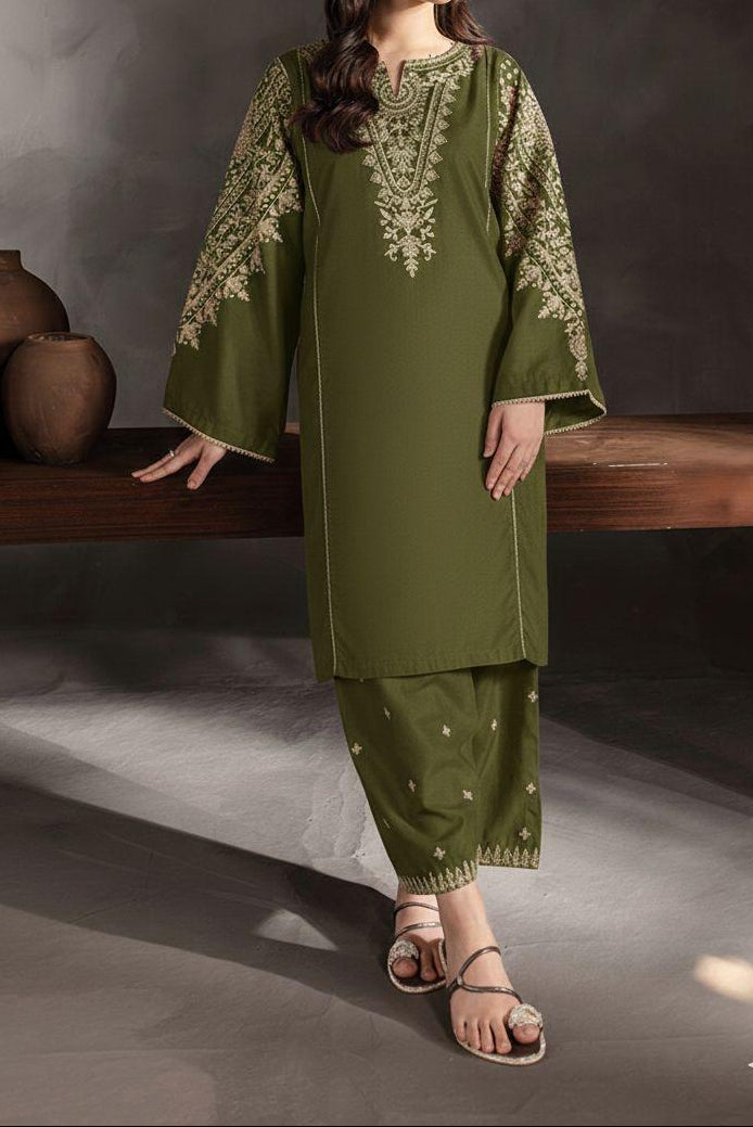 2-Piece Embroidered Suit