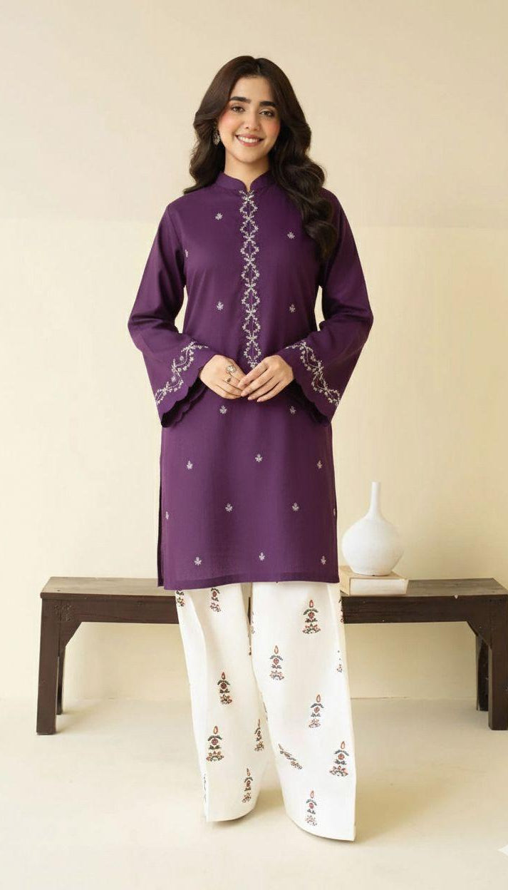 2-Piece Embroidered Suit