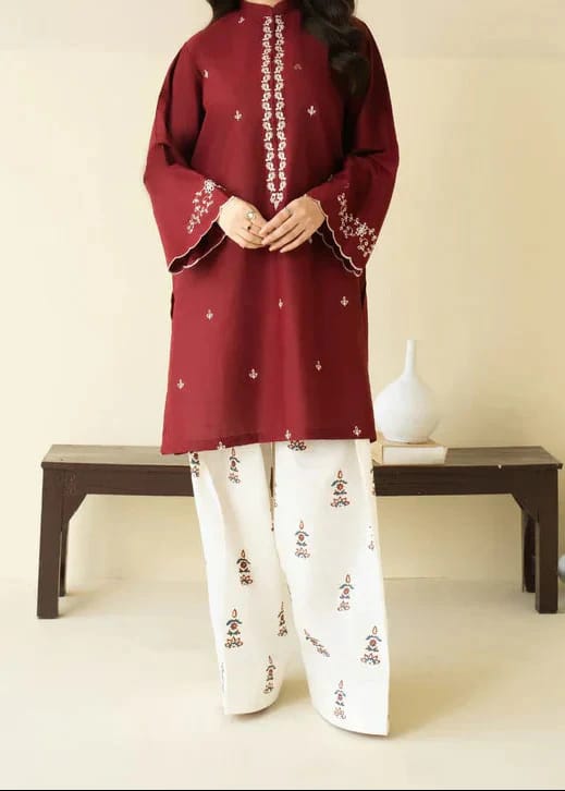 2-Piece Embroidered Suit