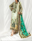 2-Piece Long Printed Kaftan